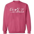 thumbnail image 2 of OXI Crewneck Sweatshirt - I Ate Some Pi Day It Was Delicious Math,Basic Casual Sweatshirts for Men's and Women Fleece Sweatshirt Long Sleeve- Safety Pink Large, 2 of 2