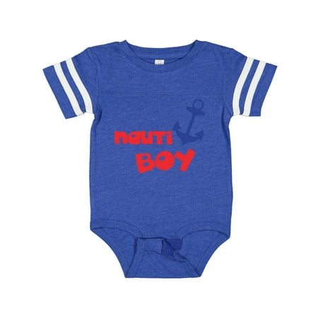 

Inktastic Nauti Boy Boat Anchor Sailor Sailing Nautical Gift Baby Boy Bodysuit