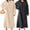 White+Gray, variant on 2 Pack Women Flannel Nightgowns Cable Knit Cozy Plush Long Sleeve Winter Warm Nightdress
