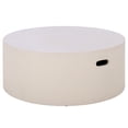 thumbnail image 5 of Safavieh Georgia Outdoor Modern Round Polyfiber Coffee Table, White, 5 of 9