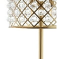 thumbnail image 4 of JONATHAN Y Elizabeth 60" Crystal/Metal LED Floor Lamp, Brass Gold/Clear, JYL9000A, 4 of 5