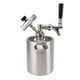 thumbnail image 5 of Mini Stainless Steel Wine Barrel Keg Kit 2L Mini Keg Growler with Beer Beverage Dispenser 60PSI Pressure Gauge, 5 of 5