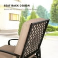 thumbnail image 5 of Ulax Furniture 2-Person Conversation Set Seating Group with Recliner Chairs and Metal End Table (Beige), 5 of 8