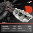 thumbnail image 2 of A-Premium Disc Brake Caliper Assembly with Bracket Compatible with Chevrolet Silverado 2500 HD, Silverado 3500 HD & GMC Sierra 2500 HD, Sierra 3500 HD, 2020-2025, Front Right Passenger Side, 2 of 6