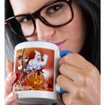thumbnail image 2 of 3dRose, Halloween Ghost and Pumpkin, 15oz Two-Tone Blue Mug, 2 of 7