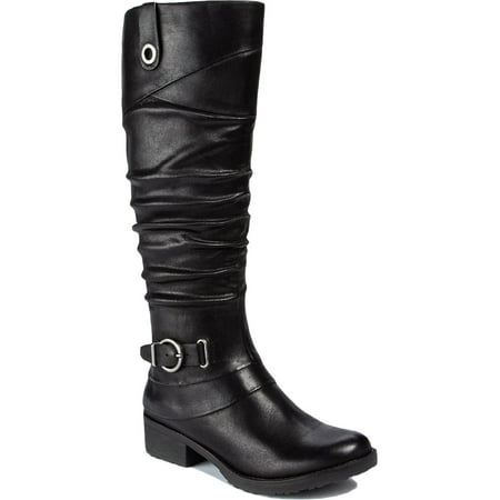 

Baretraps Womens Onika Wide Calf Faux Leather Knee-High Boots