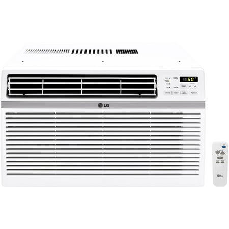 LG 8,000 BTU 115V Window-Mounted Air Conditioner with Remote Control Cools 350 Sq Ft
