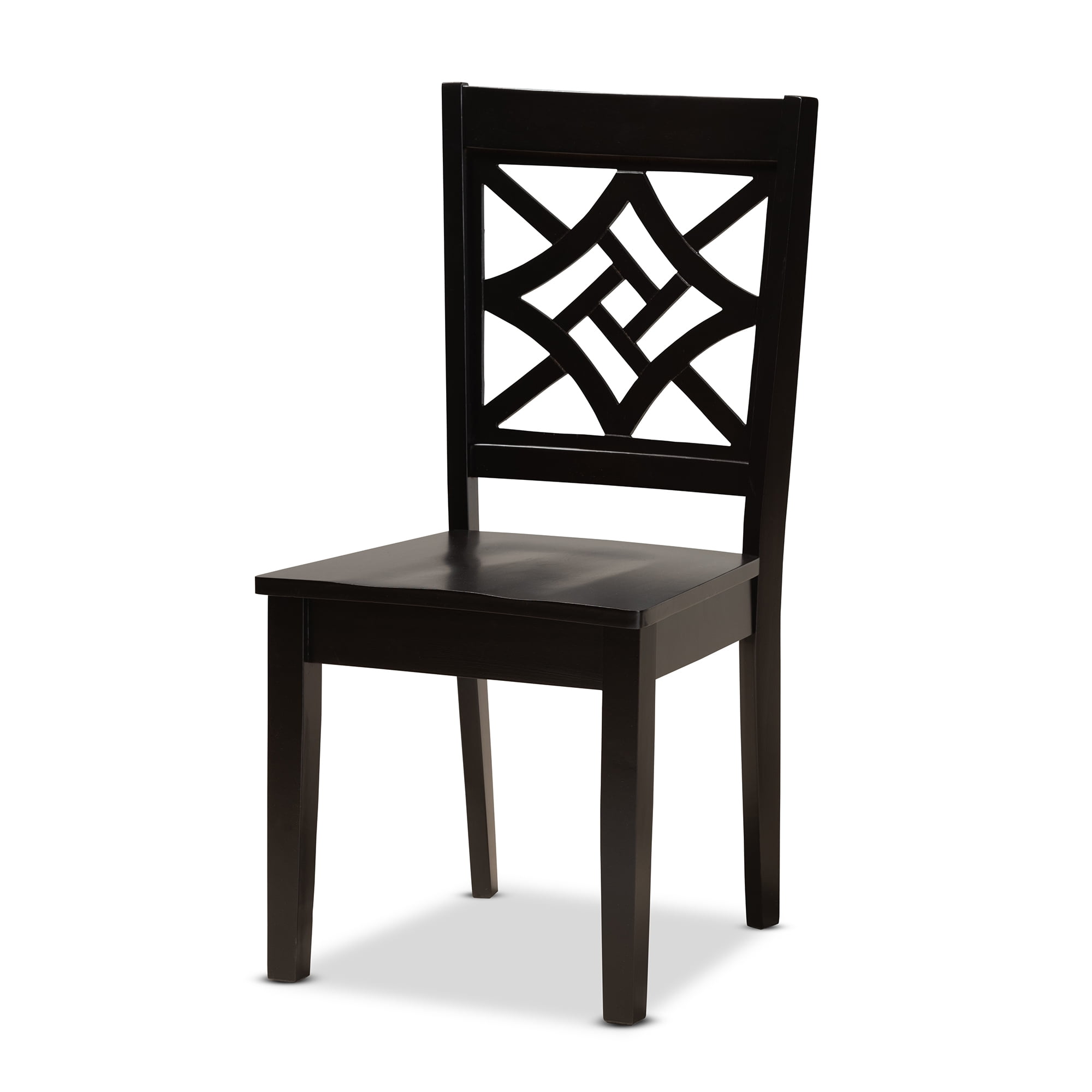 Baxton Studio Nicolette Modern and Contemporary Dark Brown Finished Wood 5-Piece Dining Set
