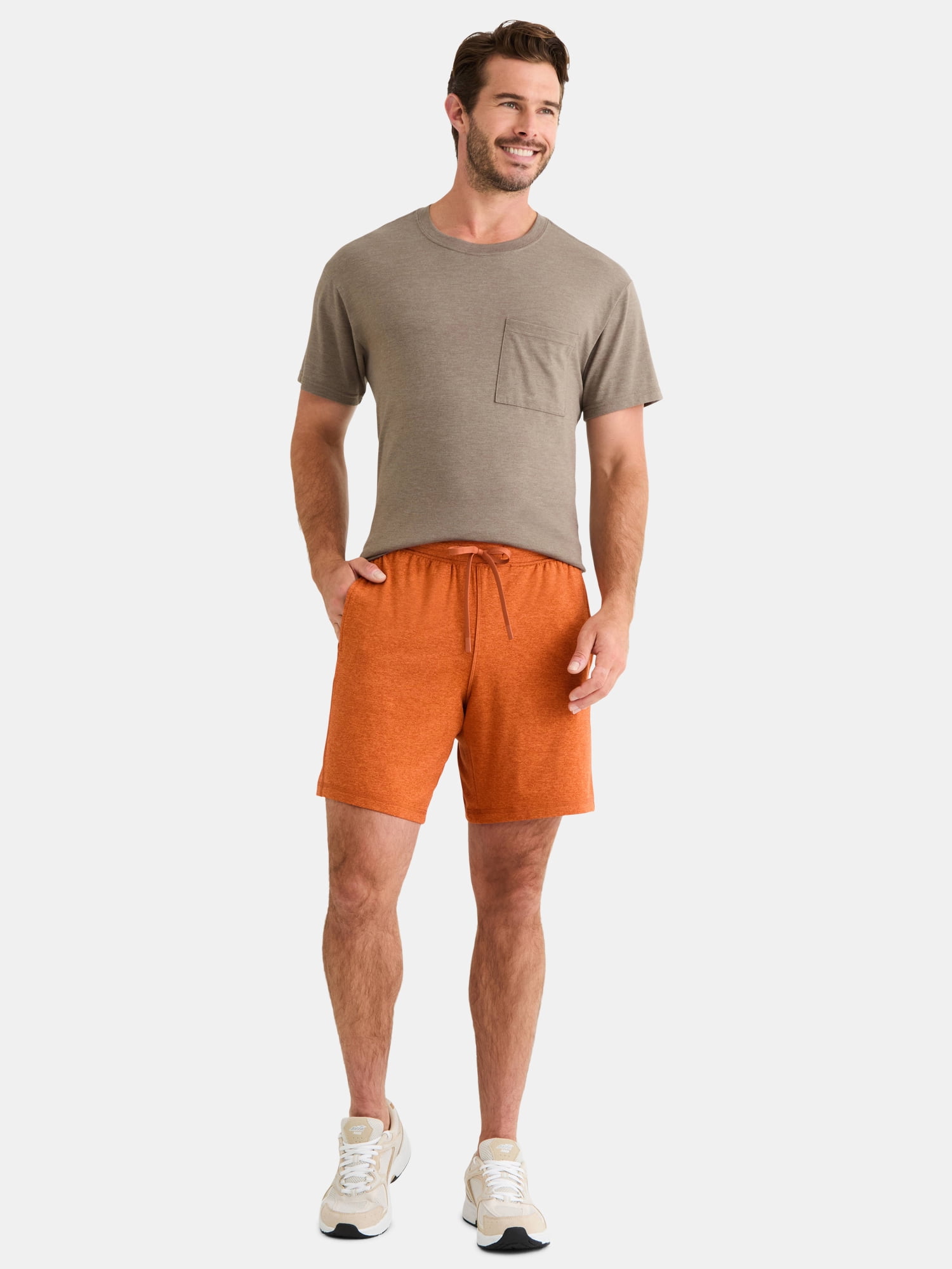 Athletic Works Men's and Big Men's Soft ButterCore Shorts, 6" & 8" Inseams, Sizes XS-5XL