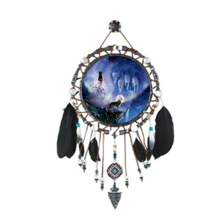 The Bradford Exchange Sacred Spirit Dreamcatcher Collector Plate Collection: Twilight Melody Glow-In-The-Dark Dreamcatcher Issue #8 by Robin Koni 16-Inches