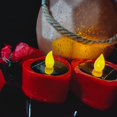 thumbnail image 2 of Candle Light 6Pcs/Set LED Romantic Heart Shape Candle Light Cute Festive Touch Plastic Tea Lamp for Home, 2 of 6