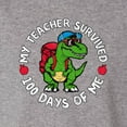 thumbnail image 3 of Wild Bobby My Teacher Survived 100 Days of Me Funny Dinosaur Cool Dino, 100 Days of School 2024 2025 Design for Kids Youth Boys Girls School Youth Longsleeve Shirt, 3 of 6
