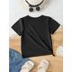 thumbnail image 2 of Girls' "Hello First Grade" Graphic T-Shirt - Casual Crew Neck, Short Sleeve, Comfortable Cotton Knit Top for Youngsters - Ideal Summer Gift, Youngsters Clothing | Playful Design | Lightweig, 2 of 3