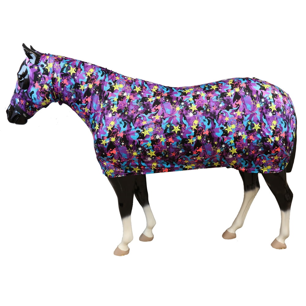 Sleazy Sleepwear Capuche extensible avec fermeture éclair pour chevaux Motif bulles Taille M