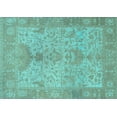 thumbnail image 1 of Ahgly Company Indoor Rectangle Oriental Light Blue Traditional Area Rugs, 7' x 9', 1 of 4
