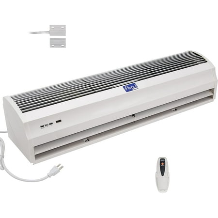 

1100 CFM Slim Indoor Air Curtain CE Certified 120V Unheated With Control And Magnetic Switch Powerful Quiet Small Body Light Weight