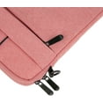 thumbnail image 7 of RAINYEAR 15.6 Inch Laptop Sleeve Shoulder Bag Compatible with 15.6" Notebook Computer Chromebook, Polyester Messenger Bag Carrying Case Briefcase for Men Women (Pink), 7 of 7