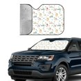 thumbnail image 2 of Yiaed Cartoon House Print Car Windshield Sunshade Front Auto Car Front Window Sun Shade Foldable Sun Visor Shield Cover Auto Accessories for Sedan SUV Truck-Medium, 2 of 5