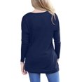 thumbnail image 3 of JuneFish Women's Casual Long Sleeve Tunic Tops Fall T-shirt Blouses, 3 of 6