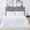 White, variant on 100% Bamboo Bed Sheet and Pillowcase Set, 3 Pcs Bedding Sheets with 16 inch Deep Pocket Fitted Sheet, Flat Sheet & Pillowcase