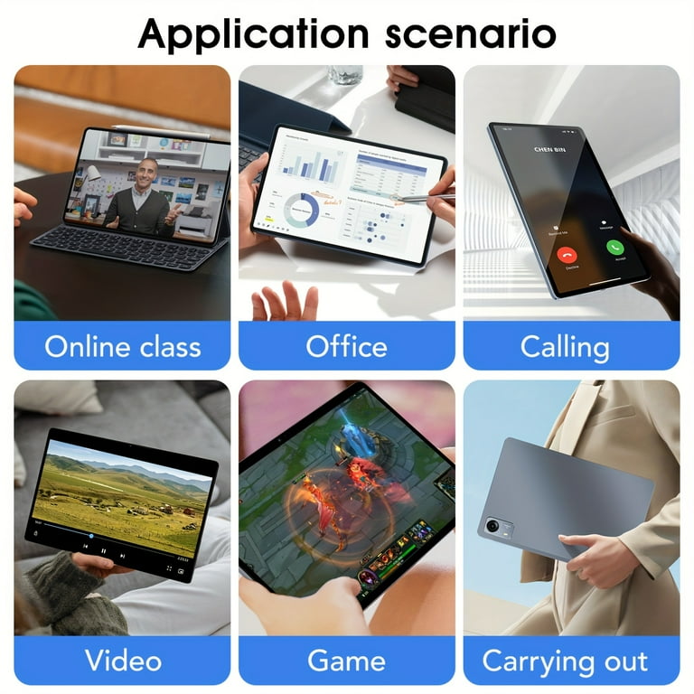 Android 14 Tablet 10.1Inch,12GB+128GB 1TB Expand,4G LTE 5G WiFi