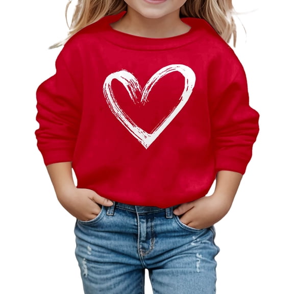 Wxolcjlv Toddler Girls Fleece Casual Hooded Sweatshirt Long Sleeve Pullover Daily Top, Sizes 3-14