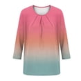 thumbnail image 4 of Fewfanhot Womens Summer Outfits Casual Fashion Printed Casual Round Neck Summer Outfits Early Fall Fashion Spring Clothes, 4 of 6