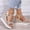Silver, variant on BONIXOOM Wedge Sandals for Women Clearance Fall Buckle Wedge Casual Fashion Womens Shoes Gold Size 4.5
