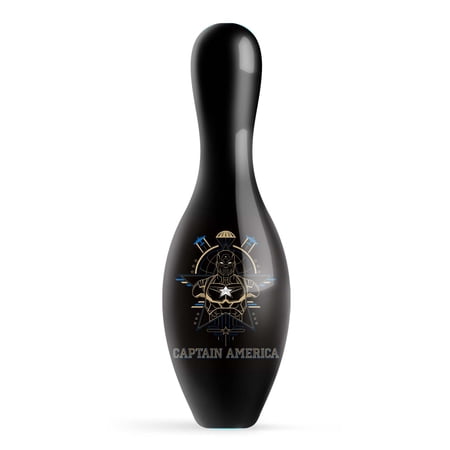 Marvel Avengers Captain America Logos Official Size and Weight Bowling Pin