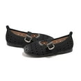 thumbnail image 4 of Liyamei Girls' Small Leather Shoes Summer And Autumn 2026 New Children's Hollow Show Shoes Medium And Large Children's Soft Soled Shoes Girls Dress Sandals Size Black 24, 4 of 4