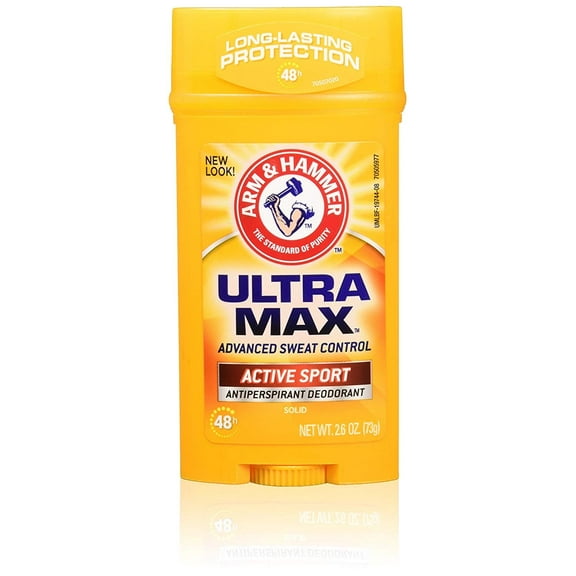 Arm & Hammer Ultra Max Antiperspirant Deodorant Solid Stick, 2.6oz, 6-Pack