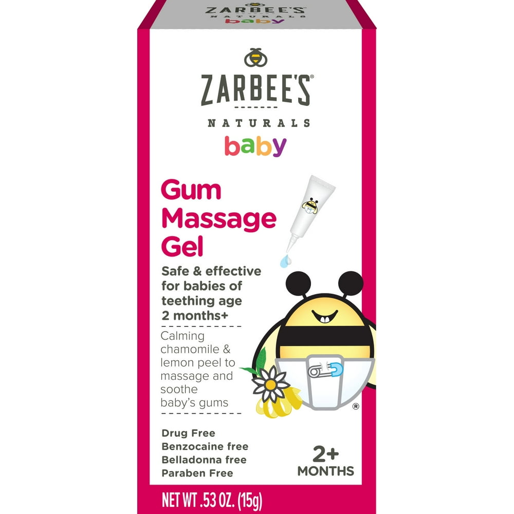 Zarbee's Naturals Baby Gum Massage Gel, Safe & Effective for Teething