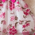 thumbnail image 5 of newwalpole Baby Girl 1st Birthday Outfit Floral Lace Tulle Romper Tutu Dress Headband 2PCS Bodysuit Princess Summer Clothe Hot Pink for Size 12-18 Months, 5 of 7