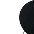 thumbnail image 3 of LeisureMod Rossmore Mid Century Round Side Table With Black Powder Coated Steel Frame, MDF Wood with Ash Veneer Top End Circular Modern Accent Table for Living Room and Bedroom (Black), 3 of 8