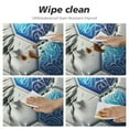 thumbnail image 4 of PIKWEEK  Wall Soccer Round Fitted Tablecloth  Fitted Table Cloth for Round Table Waterproof Wipeable Round Elastic Table Cloth Circular Table Cover with Elastic Edge, 4 of 7