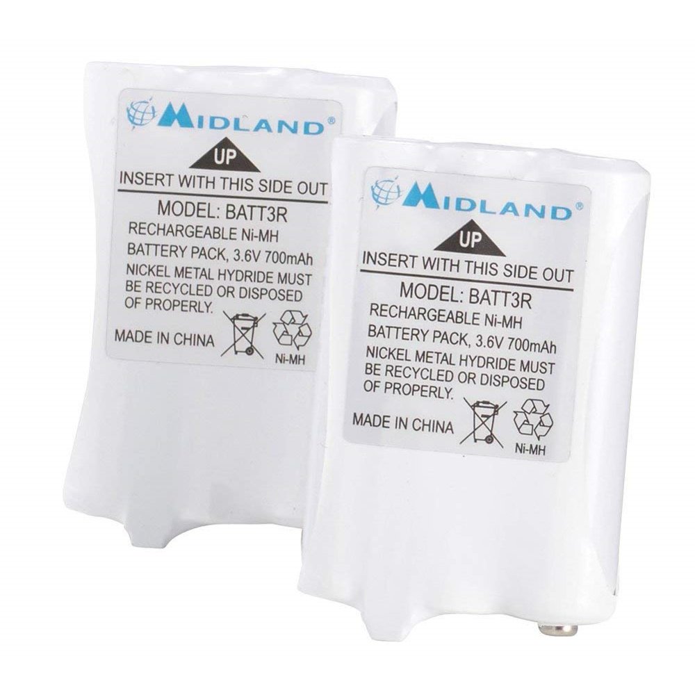 Midland AVP14 2way Radio Rechargeable Battery Pack, 2 Pk