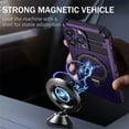 thumbnail image 4 of Jiahe Cover for iPhone 11 Pro Max, Case with Invisible Stand,Compatible with MagSafe,Shockproof Magnetic Heavy Duty with Built-in Ring Holder Stand Hard Phone Case Cover, purple, 4 of 8