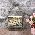 thumbnail image 3 of Necvior Hexagon Floating Hanging Photo Frame Metal Glass Portrait Picture Plant Specimen Display Holder Double Sided, 3 of 9
