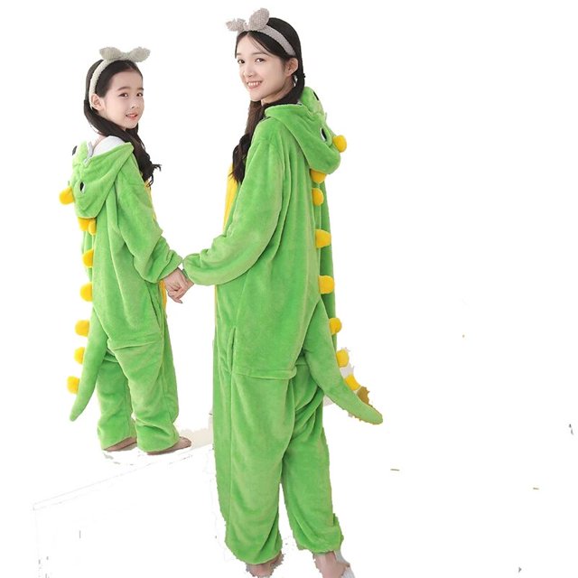 Kigurumi-Pijama de dragón para niños y adultos, ropa de dormir de cuerpo completo, mono de una pieza, para Cosplay