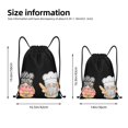 thumbnail image 2 of Saiise Little Chef Gnome Pattern Sports Drawstring Backpack - String Swim Gym Bag with Wet Proof Pocket for Women&Men-Small, 2 of 6