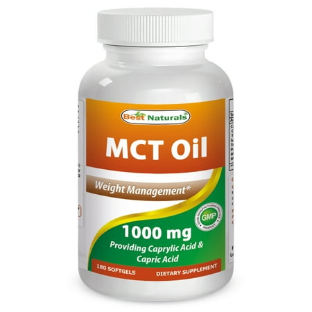 Best Naturals MCT Oil Softgels, 1000 Mg, 180 Ct
