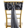 thumbnail image 6 of Efavormart 5pcs Grey SATIN Chair Sashes Tie Bows for Wedding Events Decor Chair Bow Sash Party Decoration Supplies  6 x106", 6 of 9