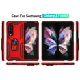 thumbnail image 5 of Hard Case for Samsung Galaxy Z Fold 3 5G 7.6-Inch Android Smartphone Tablet (SM-F926U) - Shockproof Protective Rugged Cover with Kickstand / Cell Phone Ring Holder (Blue), 5 of 9