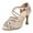 Blush Pink, variant on XYD Women Sandals Sparkling Rhinestones Buckle Strappy D'Orsay Mid Heels Open Toe Bridal Evening Fancy Shoes Size 7.5 Black