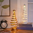 thumbnail image 1 of Teissuly Christmas Tree Table Lamp Christmas Tree Table Lamp Battery Powered 30LED Bright And Safe Warm Gold Bedroom Stair Light (Christmas, Warm White) Teissuly WER202310165471, 1 of 9