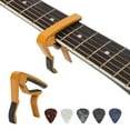 thumbnail image 4 of Cergrey Accessoires de Guitare 1pc Guitare Capo + 5Pcs Celluloïd Pic Alliage de Zinc Accessoires de Réparation d'Instruments à Cordes, Capo en Alliage de Zinc, 4 of 8