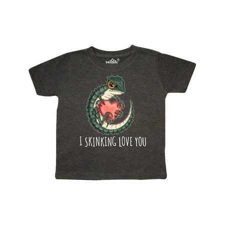 

Inktastic I Skinking Love You Cute Pun Crocodile Skink Lizard Gift Toddler Boy or Toddler Girl T-Shirt