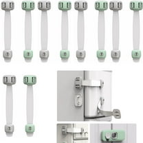 10-Pack Child Proof Cabinet Locks, No Tools or Drilling Required, Baby Cabinet Locks for Kitchen Doors, Drawers, Appliances, Wardrobes, Kitchen, Refrigerator