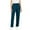 Navy, variant on Women's 4-Way Stretch Elastic Waist Straight Leg Work Pants with Functional Pockets Solid Color Professional Fit for Women