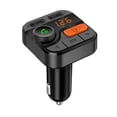 thumbnail image 1 of Transmisor FM Bluetooth para automóvil, kit de adaptador de radio inalámbrico Bluetooth 5.0 para automóvil con llamadas manos libres, soporte para reproductor de música, 1 of 5